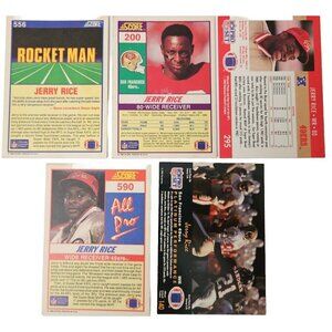 1990-1991 Jerry Rice NFL Cards HOF San Francisco 49ers Football Wide Receiver